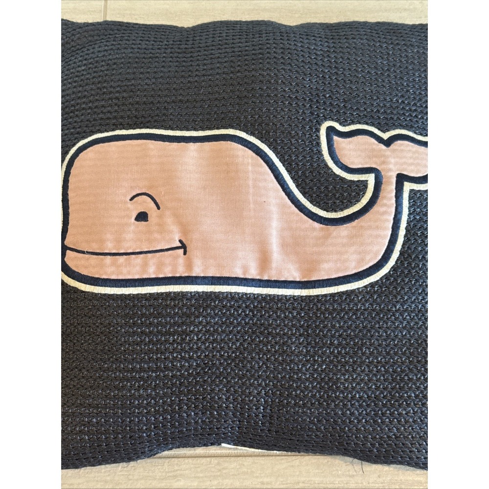 Vineyard Vines Target Exclusive Pink Whale Throw Pillow 20"x 20" Navy Blue - Picture 2 of 4